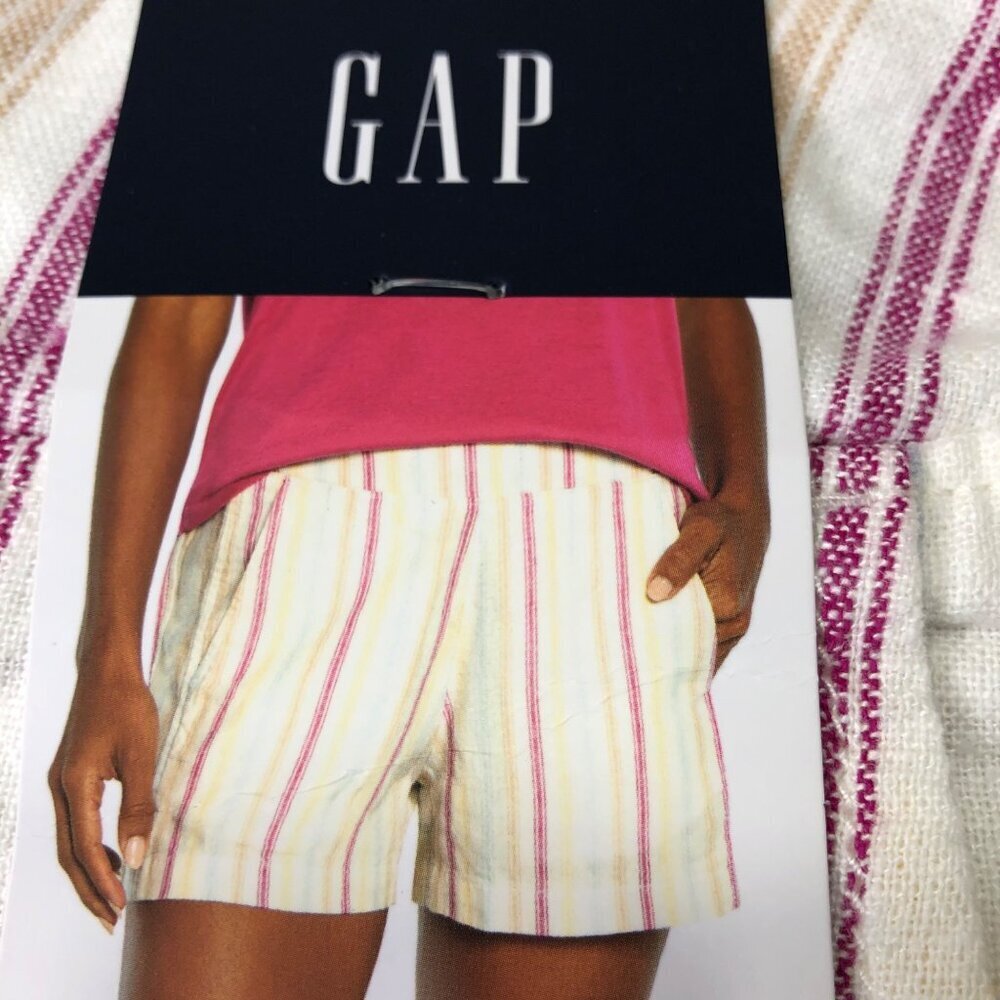Gap Ladies Linen Pull On Elastic Waistband Short Sm NWT